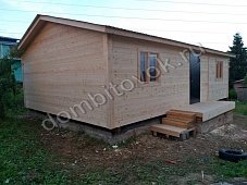 Садовый одноэтажный домик с тамбуром и двумя спальнями фото