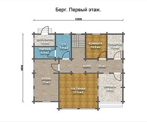 Дом из бруса "Berg"