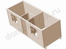 Фото бытовки строительной с тамбуром и двумя комнатами