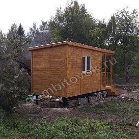 Бытовка дачная с верандой фото