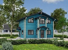 Дом из оцилиндрованного бревна "Uno"