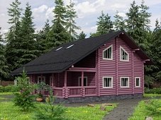 Дом из оцилиндрованного бревна "Classik"