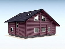 Дом из оцилиндрованного бревна "Classik"