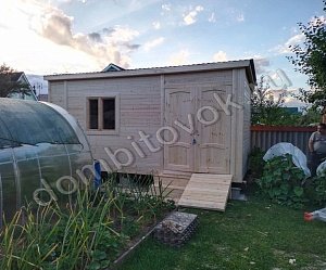 №19 Бытовка стандарт с двумя распашными дверьми (утепленная)
