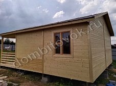 Дачный дом с террасой, санузлом и тремя комнатами фото