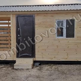 Бытовка с дровником-2