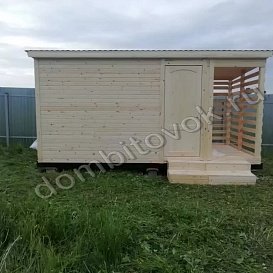 Бытовка дровницей фото
