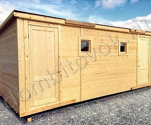 №7 Бытовка дачная с двумя отдельными помещениями (утепленная)