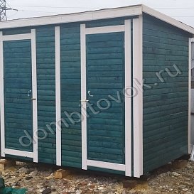 Бытовка для дачи размером 3х2 метра с двумя помещениями фото