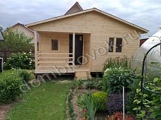 Домик садовый с террасой, прихожей и двумя спальнями фото