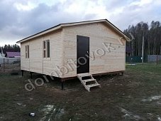 Дачный дом с прихожей, двумя комнатами и кухней фото