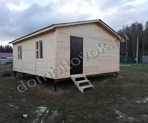 №15 Дачный дом с прихожей, двумя комнатами и кухней