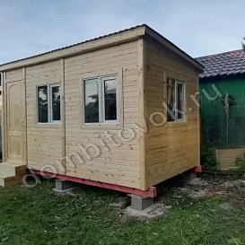 Нестандартная бытовка 4,5х2,5 с тремя окнами