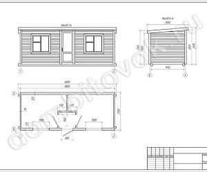 №31 Бытовка двухкомнатная с коротким тамбуром