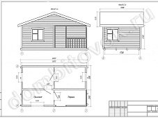 Домик садовый с террасой, прихожей и двумя спальнями фото
