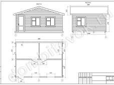 Дачный домик с тремя комнатами фото