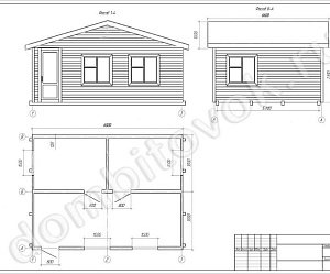№9 Дачный домик с тремя комнатами