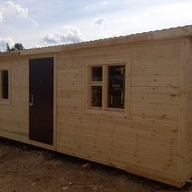 Бытовка дачная с двумя окнами