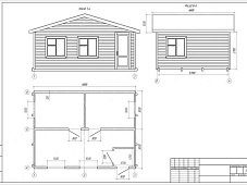Дом с тамбуром и тремя комнатами фото