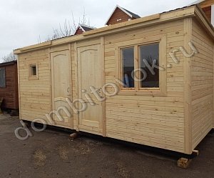 №17 Бытовка с двумя отдельными помещениями (утепленная)