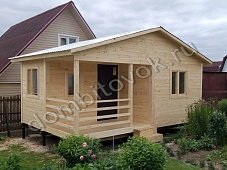 Домик садовый с террасой, прихожей и двумя спальнями фото