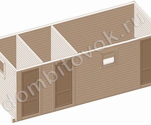 №9 Хозблок трёхсекционный для дачи