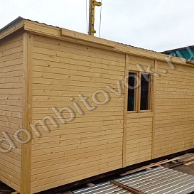 Бытовка с оцинкованой крышей