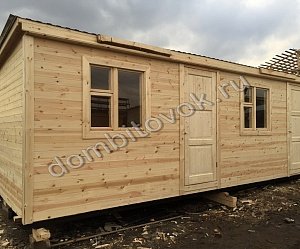 №23 Бытовка распашонка с перегородками и хоз.помещением 1х2 метра (утеплённая)