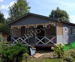№5 Дачный домик трёхкомнатный с открытой верандой