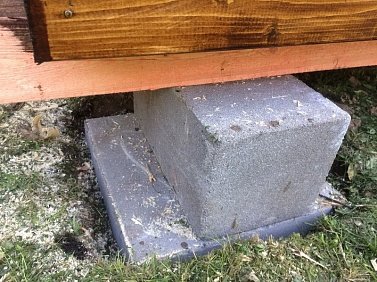 №5 Углубление плит под блоки с выравниванием по уровню