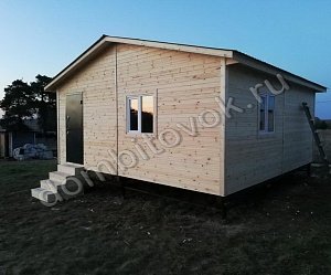 №15 Дачный дом с прихожей, двумя комнатами и кухней