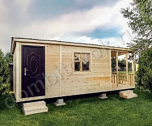 №10 Бытовка дачная с верандой и помещением для инвентаря (утепленная)