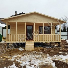 Садовый домик на винтовых сваях