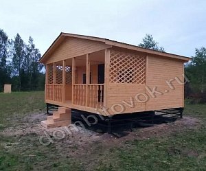 №1 Дачный домик с открытой верандой