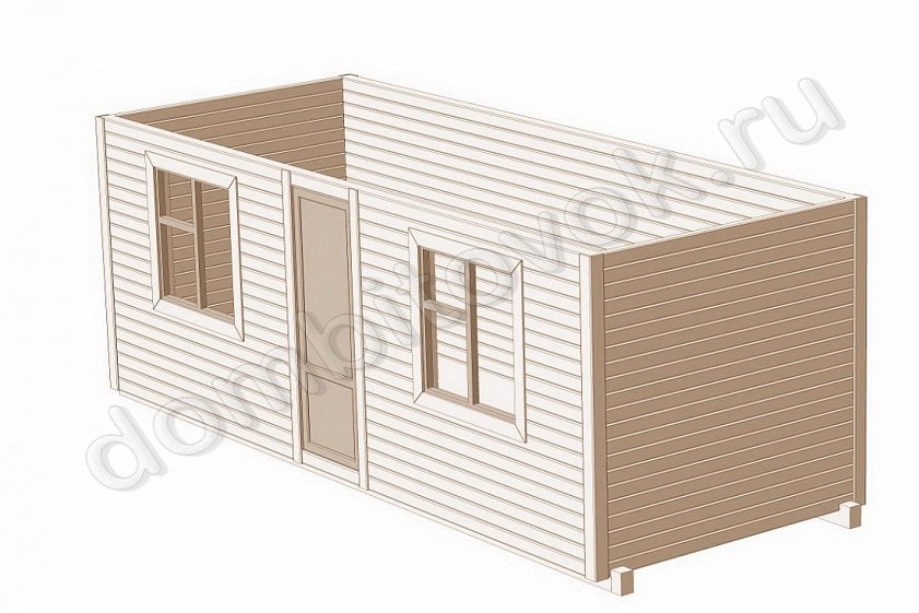 Фото хозблока деревянного без перегородок
