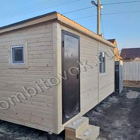 Бытовка стандарт с металлической дверью-2