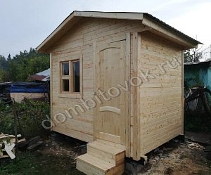 №8 Маленький садовый домик с крыльцом и хоз.помещением 1х1м