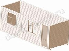 Бытовка с двумя окнами стандарт фото