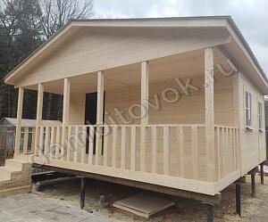 №11 Дачный домик с террасой и двумя комнатами