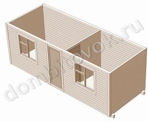 №30 Бытовка распашонка с одной перегородкой