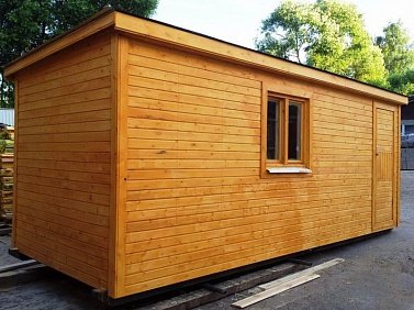 №18 Обработка бытовки снаружи "Акватексом"