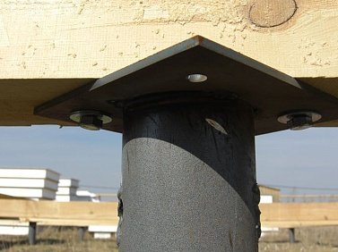 №4 Крепление свай к брусу