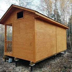 Бытовка дачная вид сзади