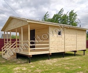 №5 Дачный домик трёхкомнатный с открытой верандой