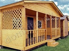 Дачный домик с открытой верандой фото