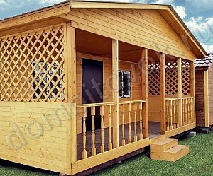 №1 Дачный домик с открытой верандой