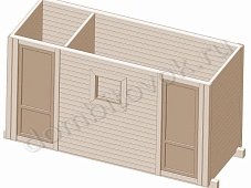 Бытовка с душем и туалетом фото