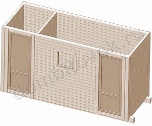 №22 Бытовка дачная с душем и туалетом (утепленная)