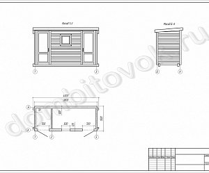 №7 Хозблок с душем и туалетом