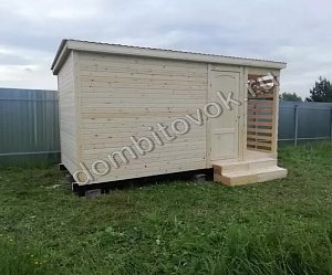 №6 Хозблок с дровником для дачи